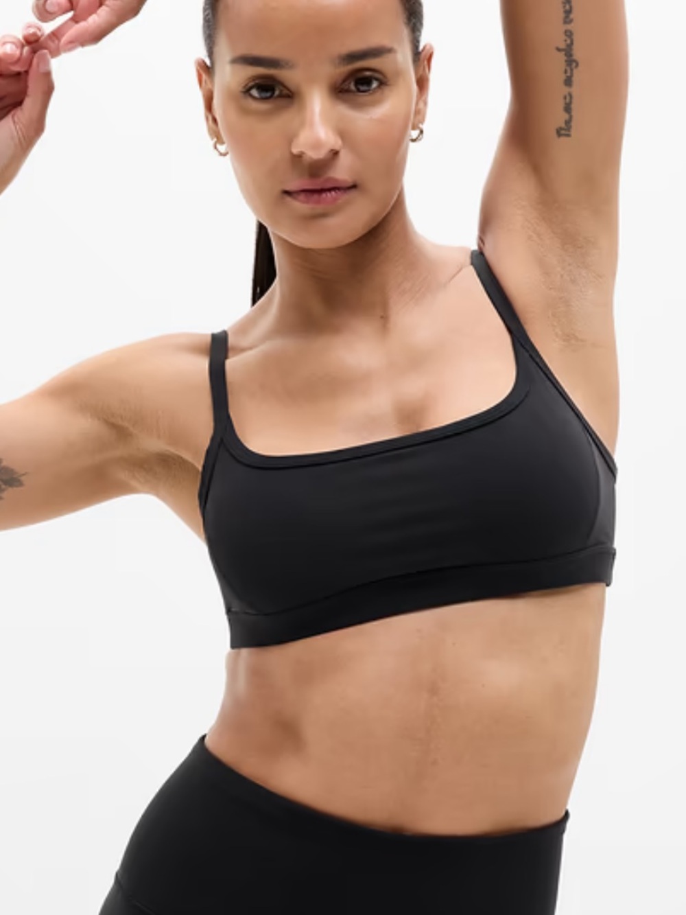 NWT Athleta Salutation Square Neck Bra, Sz Medium (A-C Cups)